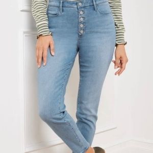 Talbots Button Front Denim Jegging - NWT